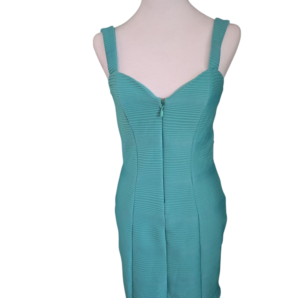 Teal Sleeveless Bodycon Dress